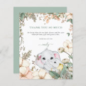 予算ゾウセージ赤ちゃんシャワーありがとう (正面/裏面)