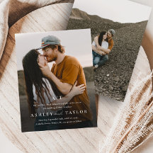 予算タイエレガントプ写真結婚式招待状