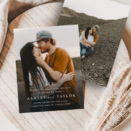 予算タイエレガントプ写真結婚式招待状