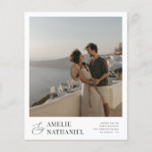 予算タイポグラフィはっきりした2婚約結婚写真 (正面)