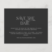 予算タイポグラフィモダンの結婚写真 チラシ (裏面)