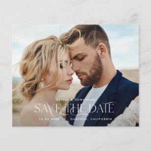 予算タイポグラフィモダンの結婚写真 チラシ