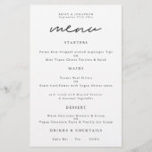 予算タイポグラフィ任意の色結婚スクリプトのメニュー (正面)