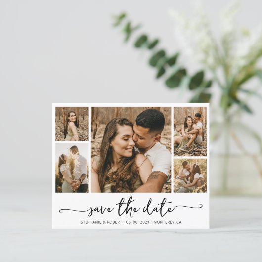 予算タイポグラフィ写真ウェディング日付の保存 (スタンド正面)