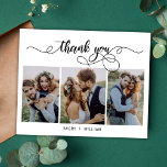 予算タイポグラフィ3写真結婚のサンキューカード<br><div class="desc">予算、書エレガント道スクリプト(3)写真コラージュの結婚ありがとうございまパーソナライズされたす低予算の薄いカー手頃ド。結婚のスタイリッシュサンキューカードテンプレートは、前面に3枚、背面に1枚の写真を搭載。***ご注意！***予算紙/チラシ薄い。***より厚い紙のための紙をアップグレードする。 ***より厚いフラットカード： https://www.zazzle.com/modern_script_photo_collage_wedding_thank_you_card-256497083732069957 https://www.zazzle.com/chic_calligraphy_script_3_photo_collage_wedding_thank_you_card-256438731405860002文字と手で文字で書かれたタイポグラフィスクリプトフォントで黒と白のスワッシュと"ありがとう"渦巻形の。自分の名前とメッセージ感謝していを自分の名前に合わせる。ノートもしを手書きしたい場合は、サンプル文字を削除して宇宙を増やす。もしデザイ救済ンにお問い合わせ品連絡が必要だ！</div>