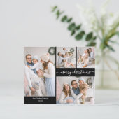 予算タイポグラフィ5 Photo Collageクリスマスカード (スタンド正面)