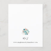 予算ターコイズと赤面ピンク結婚フローラの2 (裏面)