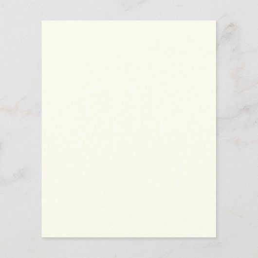 予算ターコイズ錆びアイボリーフローラ結婚式の招待 (裏面)