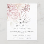 予算ダスティバラピンク花模様保存日付 (正面)