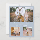 予算ダスティブルーフォトコラージュ日付の保存 (正面)