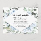 予算ダスティブルーフローラの引越し発表 ポストカード (正面)