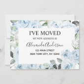 予算ダスティブルーフローラの引越し発表 招待状 (正面)