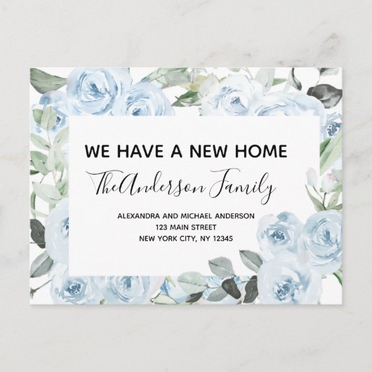 予算ダスティブルーフローラ引越し発表後 ポストカード (正面)