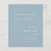 予算ダスティブルーQrコードフォト結婚ズ チラシ (正面)