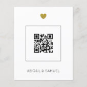 予算ダークグレーQRコード結婚すべて (正面)