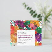 予算ダークピンクはっきりしたフローラ結婚式の日付を保存 (スタンド正面)