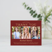 予算ダークレッド金ゴールド3 Photo Gradation Thank You (スタンド正面)