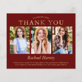 予算ダークレッド金ゴールド3 Photo Gradation Thank You (正面)