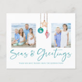 予算ティール（緑がかった色）シーズアンドグリーティングシェルホリデイ (正面)