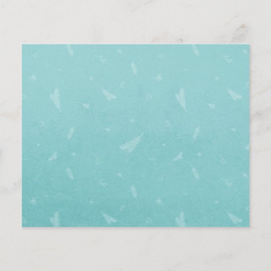 予算ティール（緑がかった色）ハッピーホリデーズ手書き写真 (裏面)