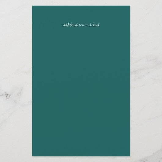 予算ティール（緑がかった色）ミスティークウェディング招待 (裏面)
