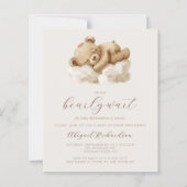 予算テディベアニュートラルすべて1つのベビーシャワー (正面)