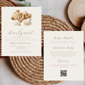 予算テディベアニュートラルすべて1つのベビーシャワー