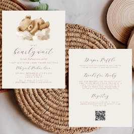 予算テディベアニュートラルすべて1つのベビーシャワー