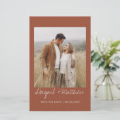 予算テラコッタセーブ日付招待状チラシ (スタンド正面)