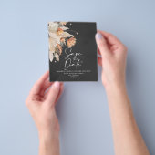 予算テラコッタパンパスグラスデイトフライヤーを保存 チラシ (手)