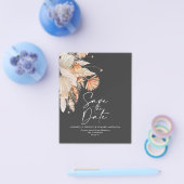 予算テラコッタパンパスグラスデイトフライヤーを保存 チラシ (シングル)