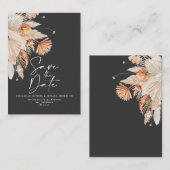 予算テラコッタパンパ結婚式は日付を保存しない ノートカード (正面/裏面)