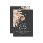 予算テラコッタパンパ結婚式は日付を保存しない ノートカード (正面/裏面インサイチュ)