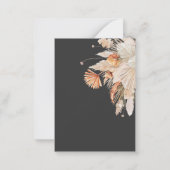 予算テラコッタパンパ結婚式は日付を保存しない ノートカード (裏面)