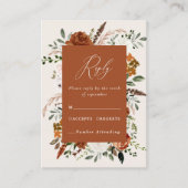 予算テラコッタフローラエレガントな結婚式場 エンクロージャーカード (正面)