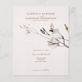 予算テラコッタフローラQRコードウェディング招待