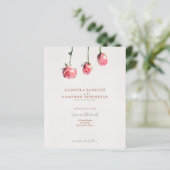 予算テラコッタフローラQRコードウェディング招待 (スタンド正面)