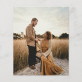 予算テラコッタボホフォトウェディング日付を保存 (裏面)