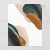 予算テラコッタ抽象芸術水の色ベビーシャワー (裏面)