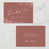 予算テラコッタ結婚赤面感謝していのYouスクリプト ノートカード (正面/裏面)