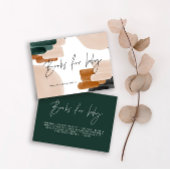 予算テラコッタ赤ちゃんシャワー本ベビーノート エンクロージャーカード