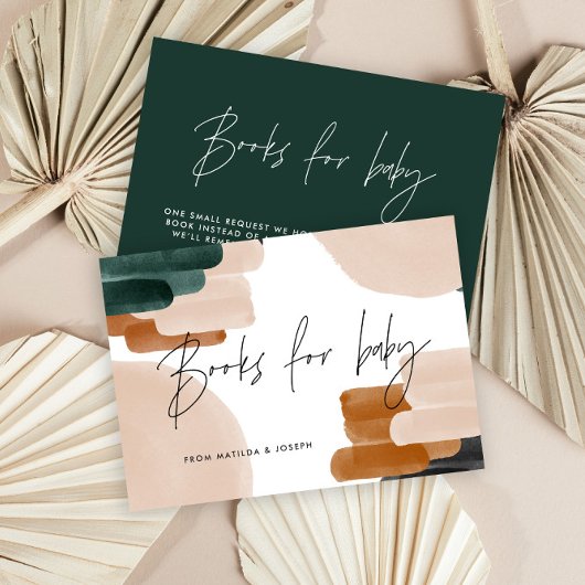 予算テラコッタ赤ちゃんシャワー本ベビーノート ノートカード