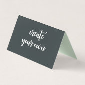 予算テンプレートクールFab 名刺 (裏面)