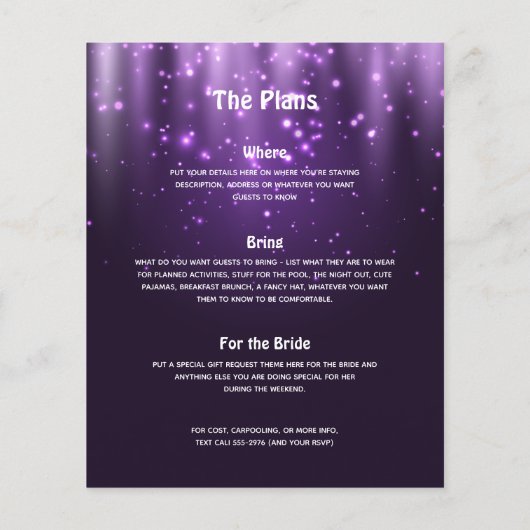 予算ディスコバチェロレッテ招待状 (裏面)