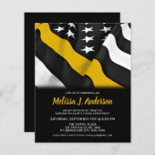 予算ディスパッチャ退職後のシン金ゴールドライン招待状 (正面/裏面)