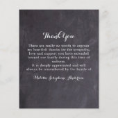 予算デイジーフローラ悔やみや弔慰葬儀ありがとう (裏面)