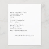 予算デイジーホワイトフローラブライダルシャワー (裏面)