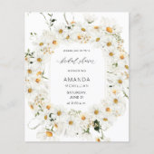 予算デイジーホワイトフローラブライダルシャワー (正面)