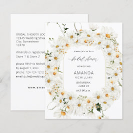 予算デイジーホワイトフローラブライダルシャワー