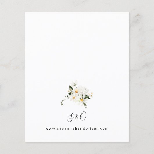 予算デイジーホワイトフローラV3 チラシ (裏面)